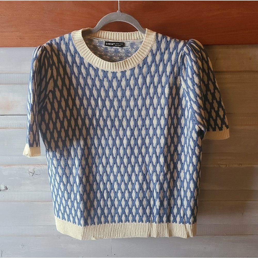 Beautiful Geometric Vintage Vibe Sprimg Sweater